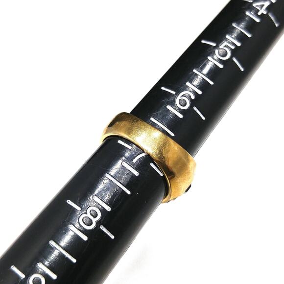 Vintage Nolan Miller Purple Gold Plated Ring, US Size 6 3/4, 1990s - Picture 5 of 10